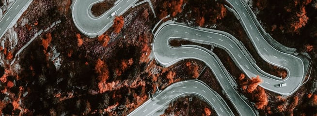 road from above